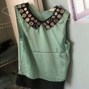 Kate Spade embellished blouse Size 4